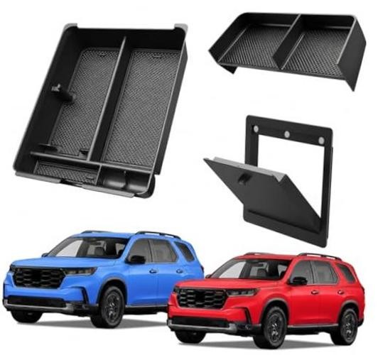 Center Console Organizer Set Accessories Compatible with Honda Pilot 3PCS