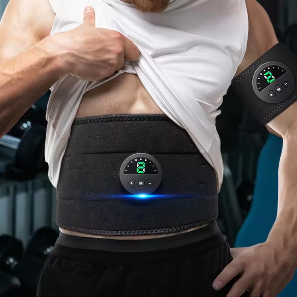EMS Abdominal Muscle Core Toning Trainer ABS Stimulator Tactical Belly Shaper