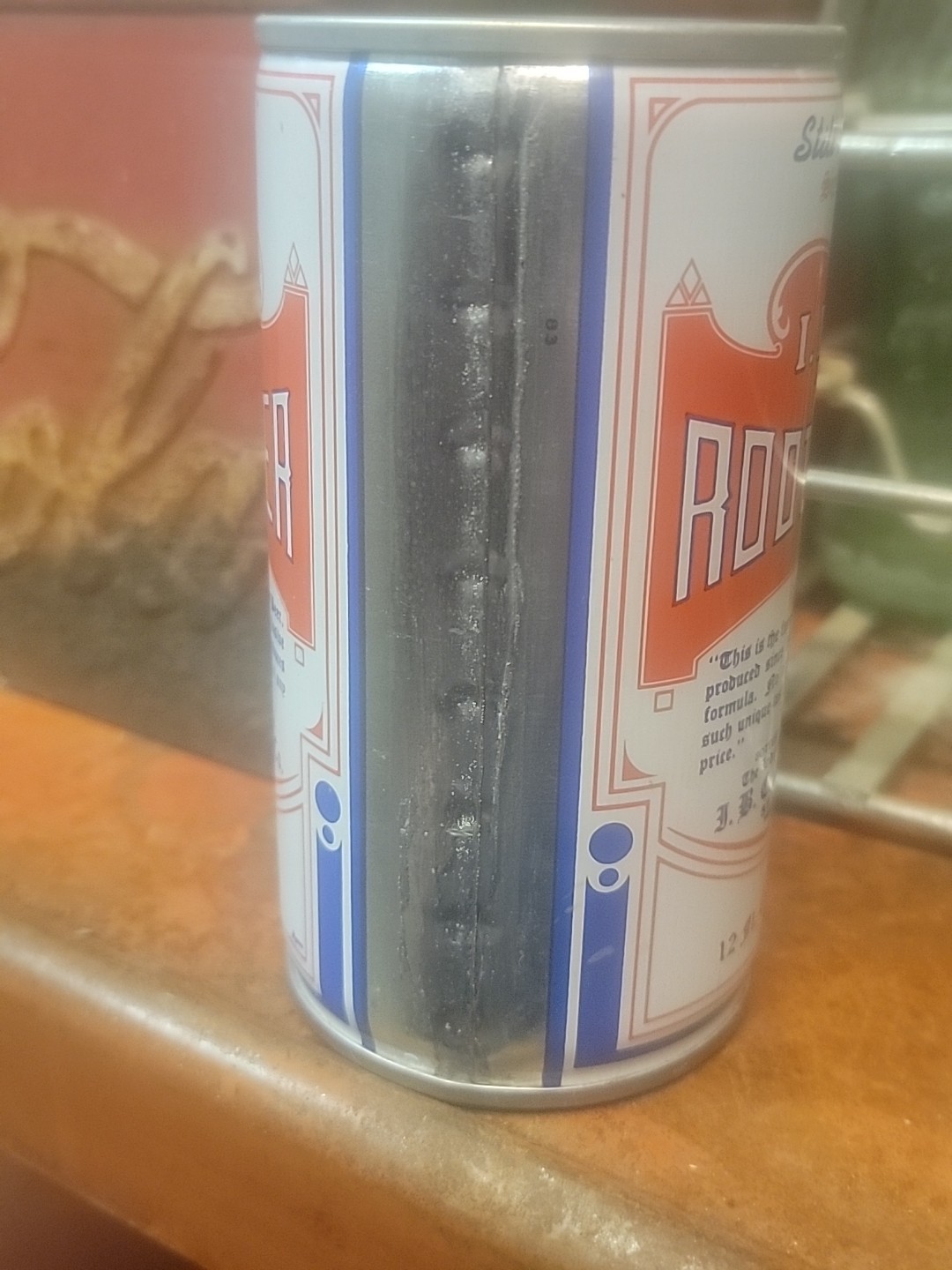 VINTAGE IBC ROOT BEER PULL TAB STEEL CAN St Louis Mo