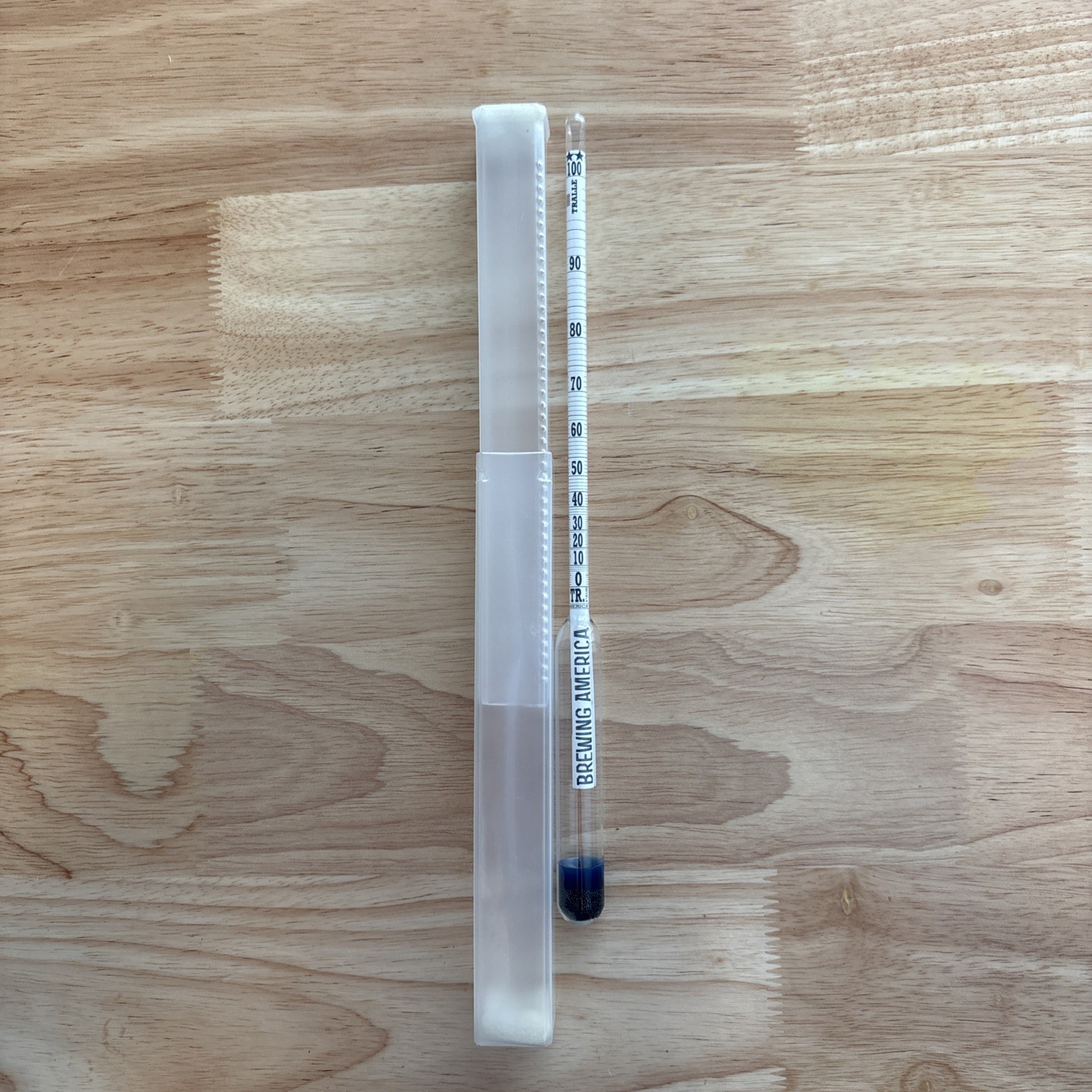 Hydrometer - Alcohol, 0-200 Proof and Tralle
