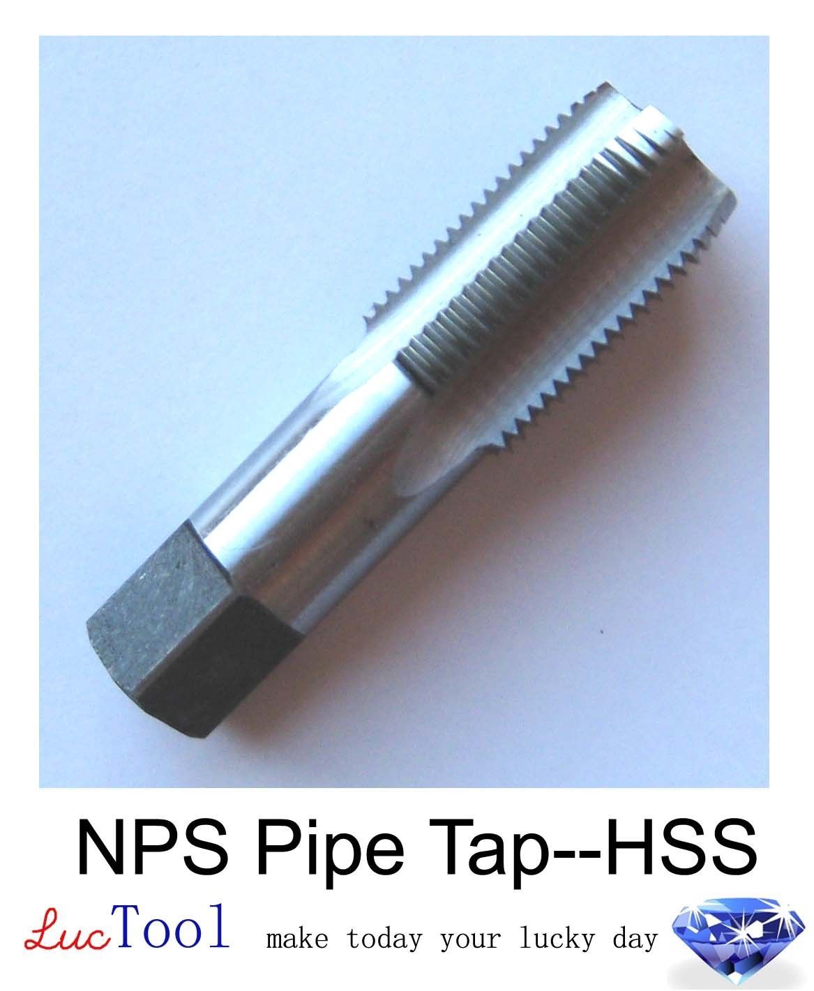 3/8-18 NPS Pipe Tap HSS Straight Pipe Thread Bright Inner Threading Premium