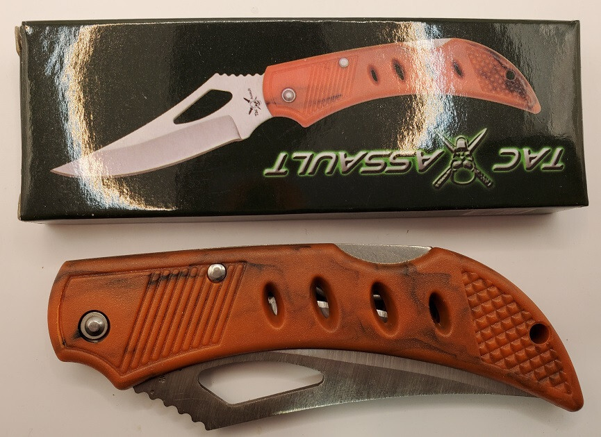 FROST CUTLERY TAC ASSAULT FOLDING LOCK BACK TA-007OC