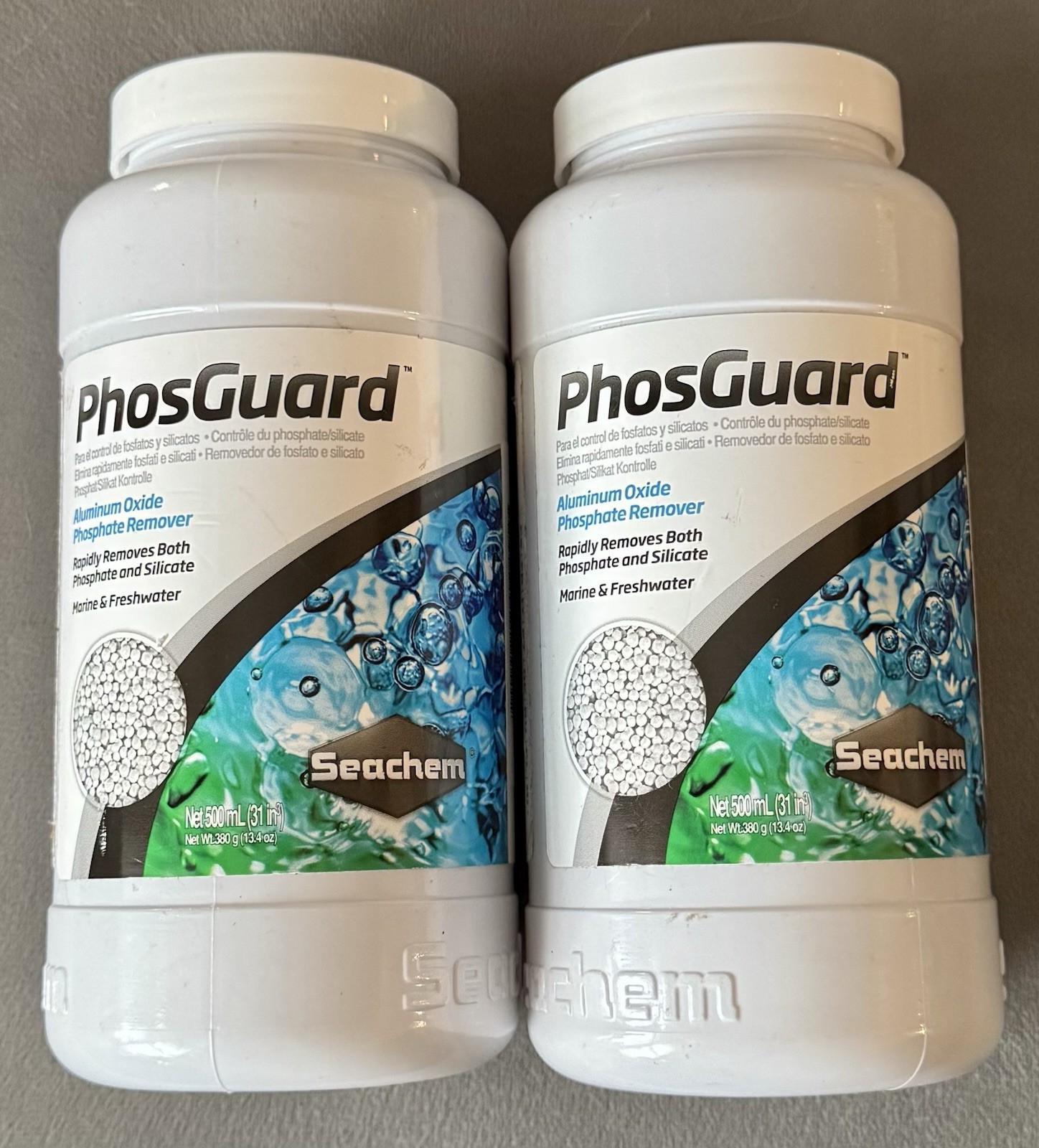 Seachem PhosGuard 500mL Filter Media Rapidly Removes Phosphate & Silicate (2 Pk)