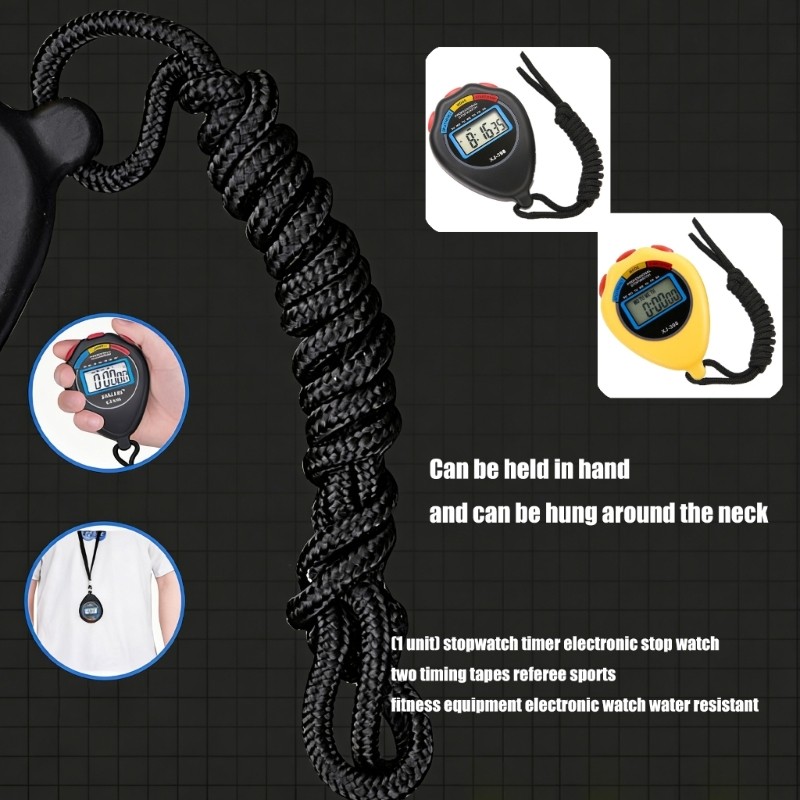 High Precisions Digital Stopwatches With Double Timer Waterproof Design For
