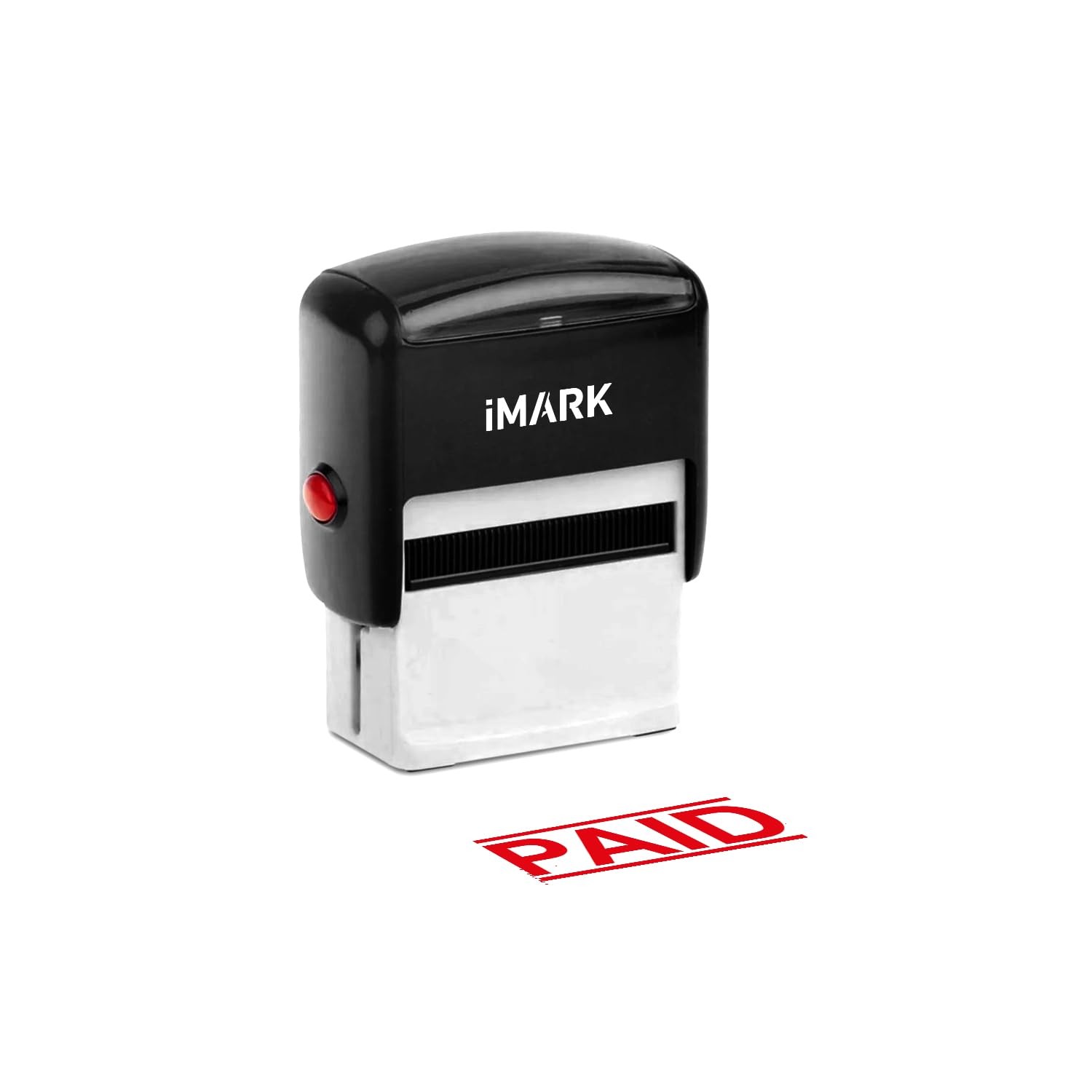 Self Inking Stamp Rubber Stamp Red Ink Paid, Office Professional Business Tool