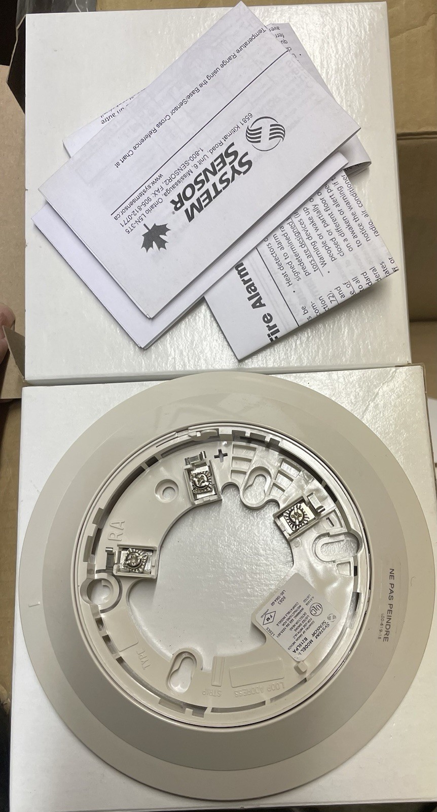 Lot of 2 System Sensor Smoke Detector Base B210LPA