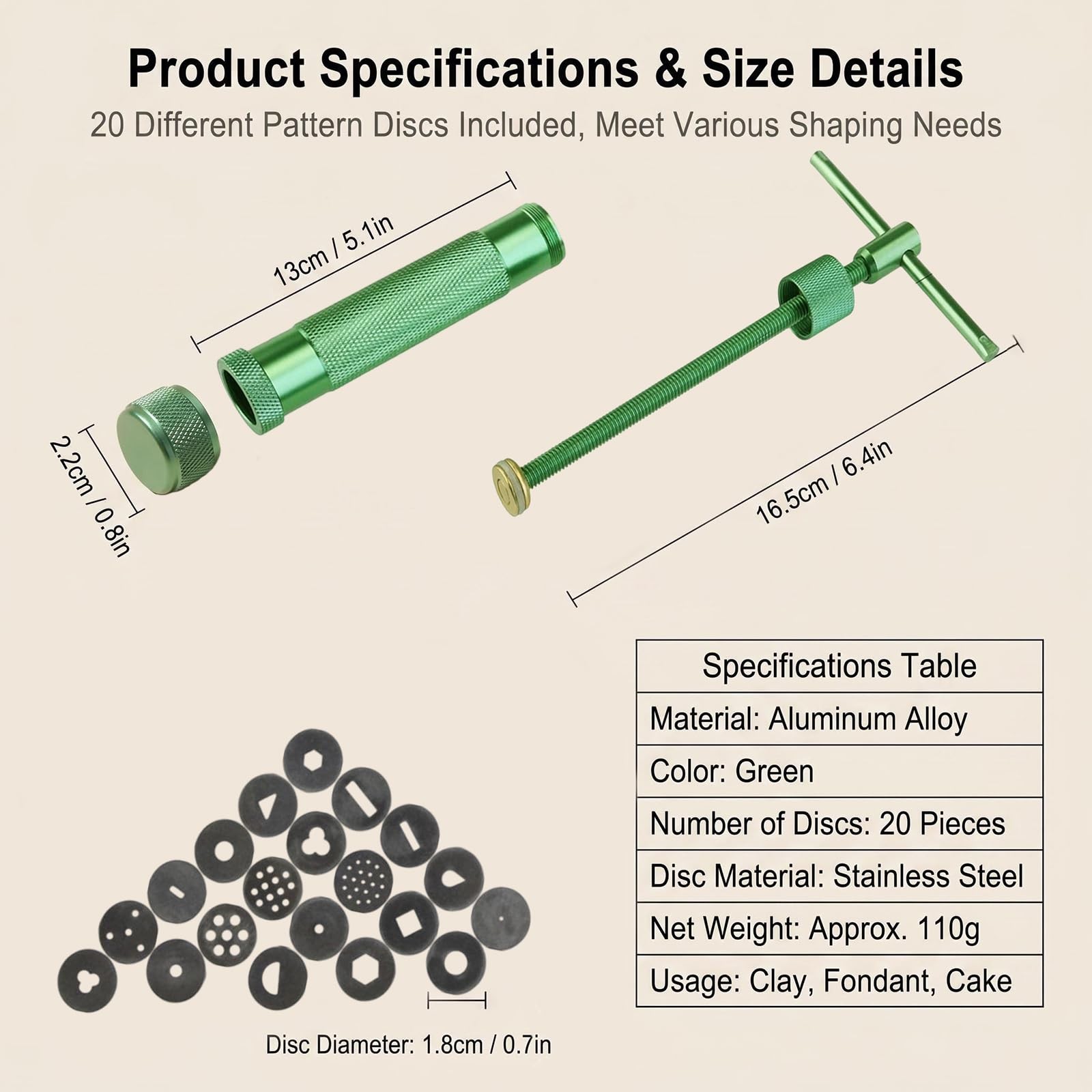 Clay Extruder Clay Tool Sugar Paste Extruder Cake Decor Tools Rotary Crowded ...