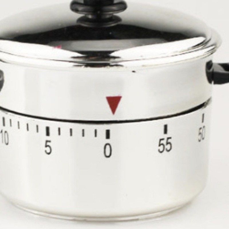Cute Pressure Cooker Shape Count Down Rotating Alarm Mechanical Cooking Timer