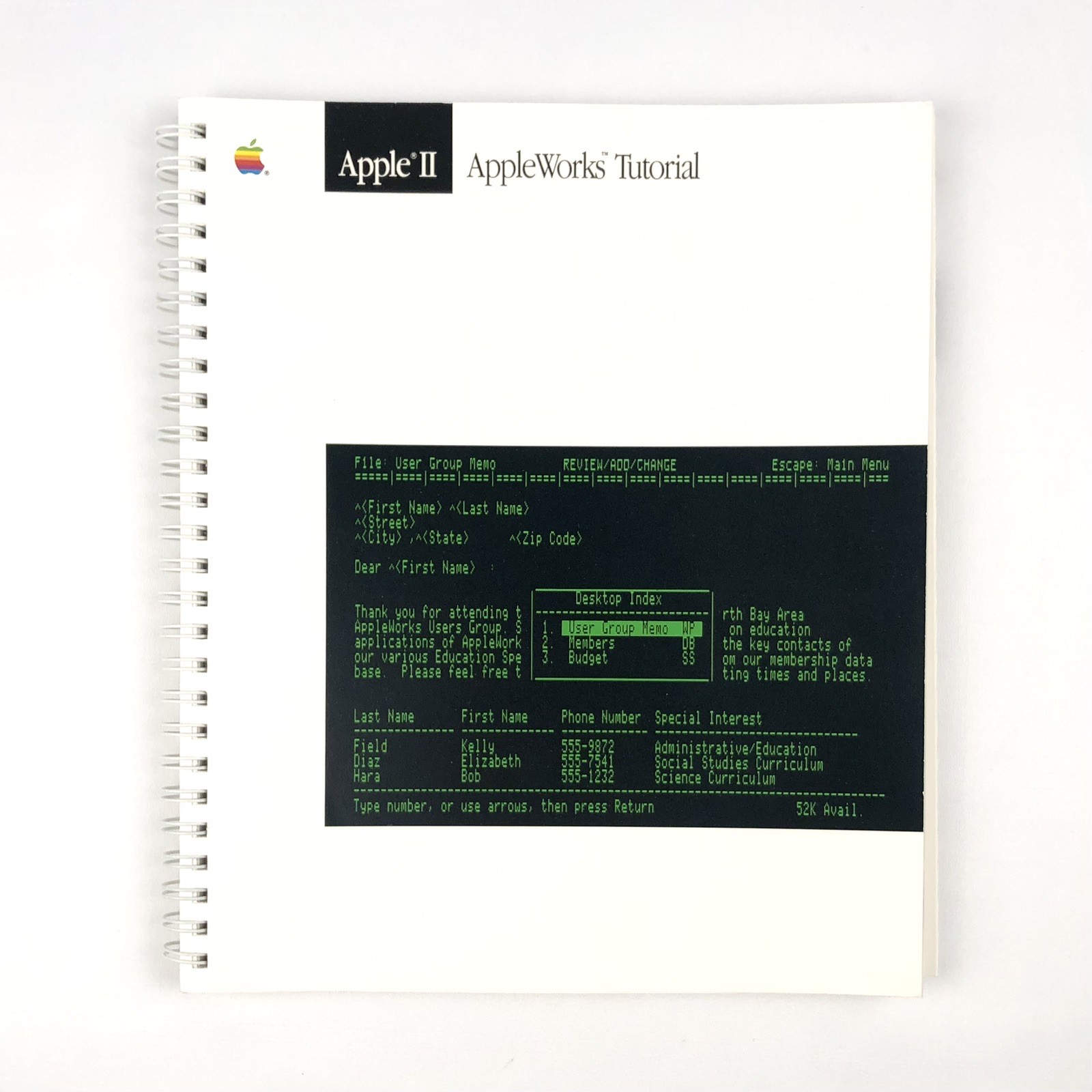 1980s Apple II Appleworks Software & Manuals (Incomplete)