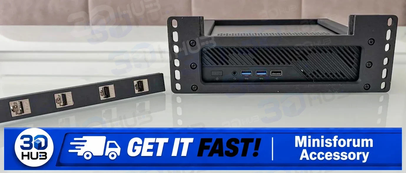 10 Inch 2U Rackmount Enclosure MINISFORUM MS-A2 MS-A1