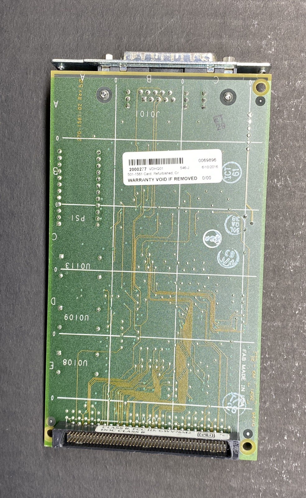 Sun 501-1561 MG2 Analog Frame Buffer / SBUS Graphics Card - Tested