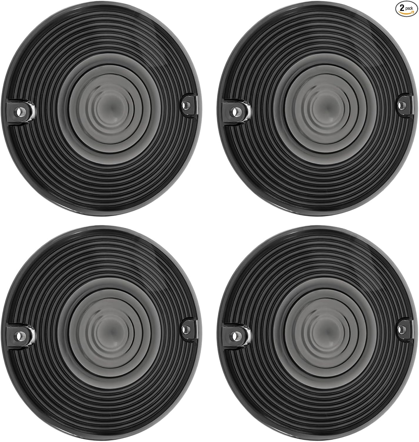 3 1/4inch Smoke Turn Signal Light Lens Cover Anti-scratch Lenses, 2PCS