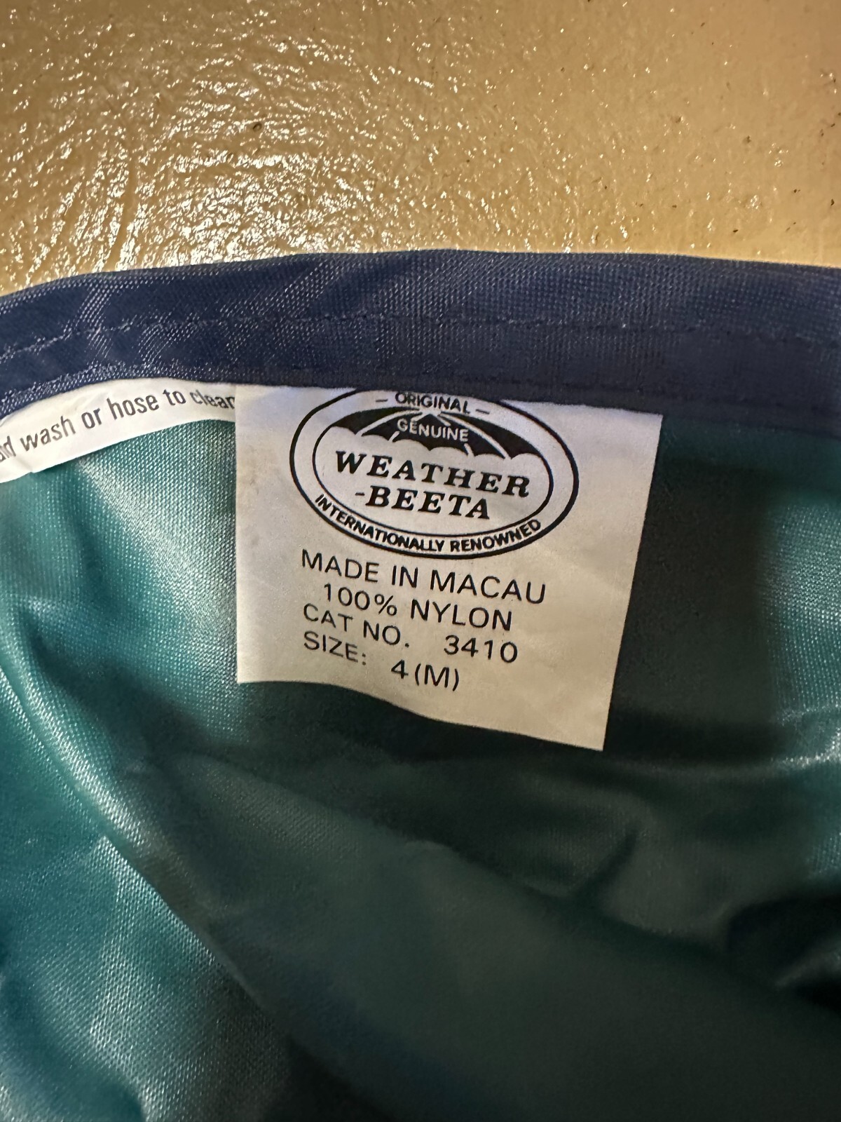 WeatherBeeta Rain Sheet NWOT, never used size M