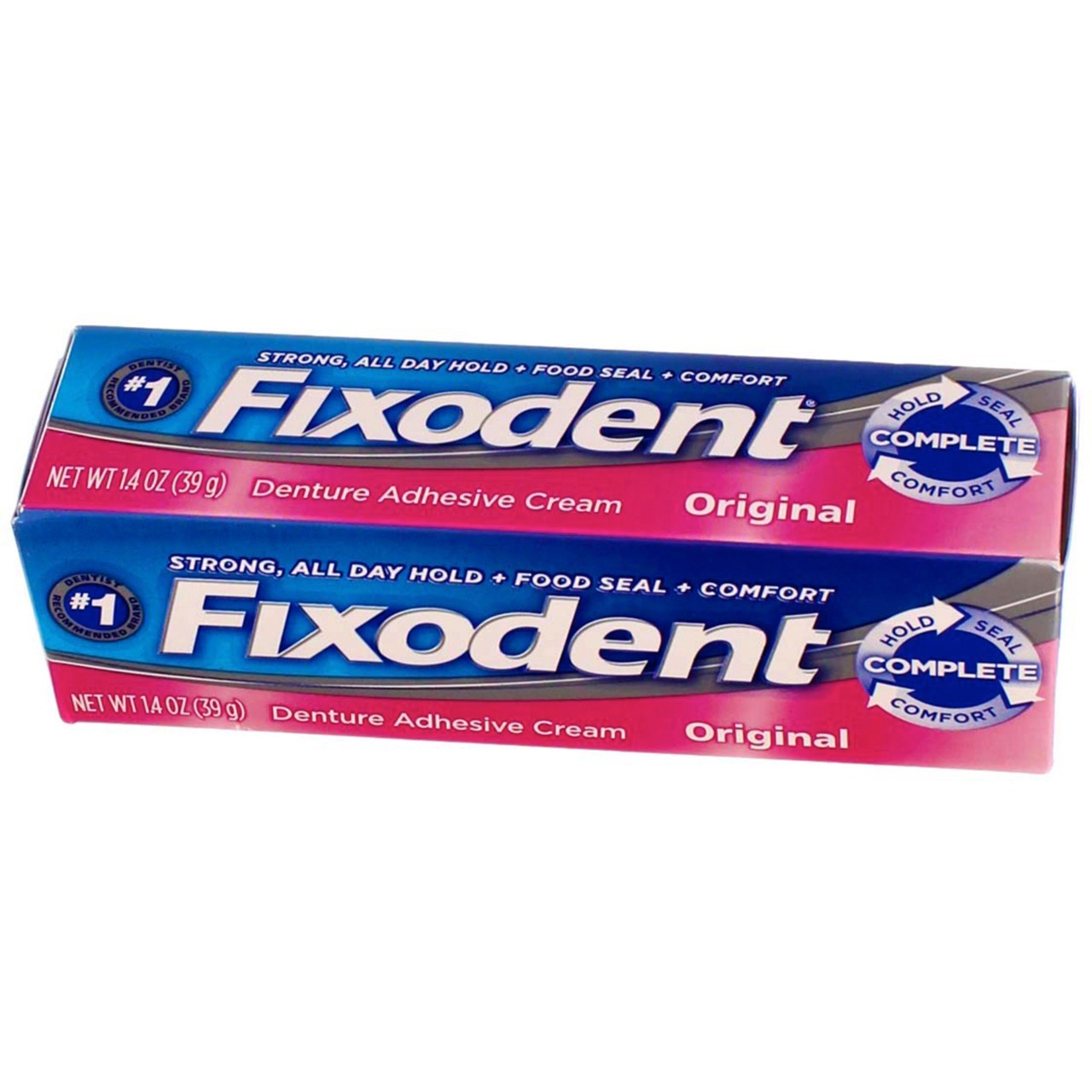 6 Pack Fixodent Complete Denture Adhesive Cream, Original