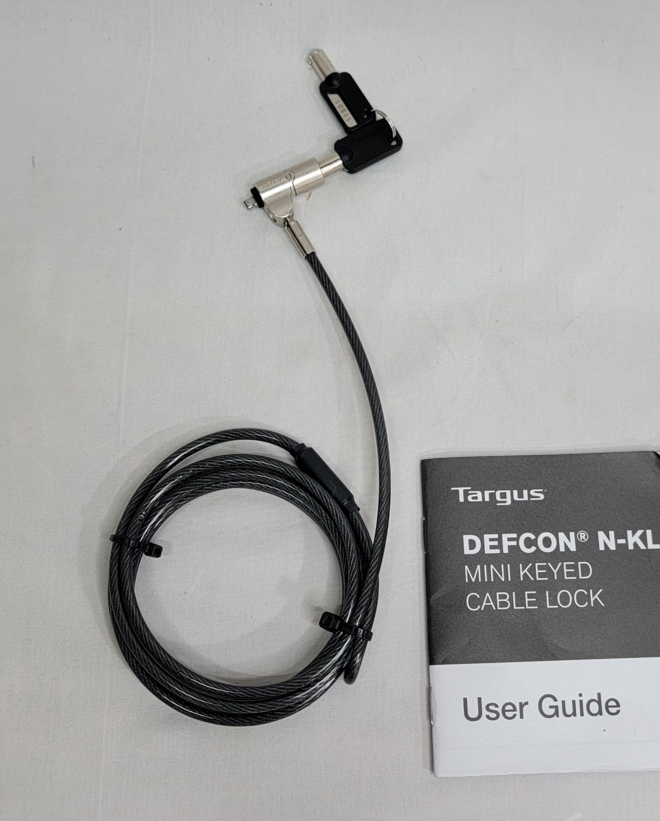 Targus DEFCON Trapezoid Keyed Cable Lock ASP65GLX