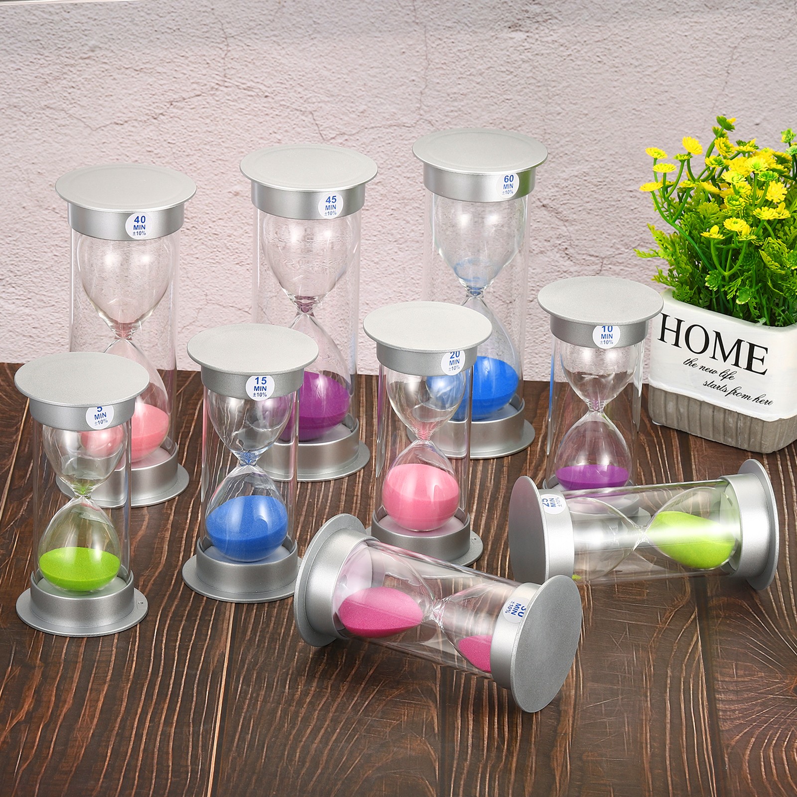 40 Minute Sand Timer, Sandy Clock Count Down Sand Glass, Pink Sands