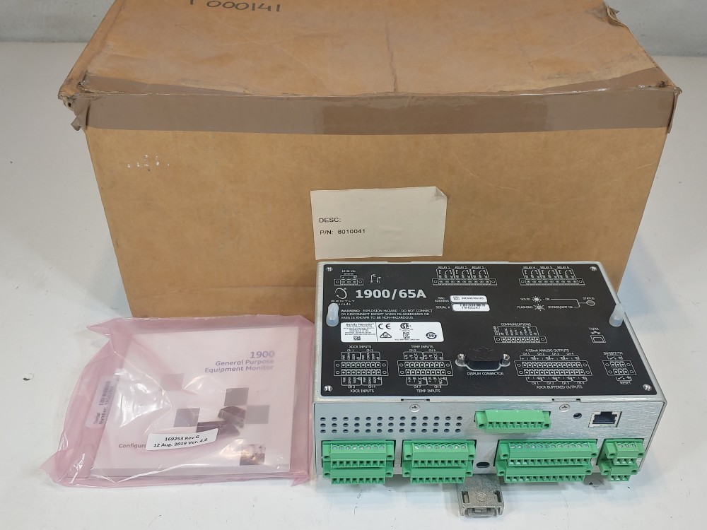 Bently Nevada General Purpose Equipment Monitor 1900/65A-00-00-01-00-00