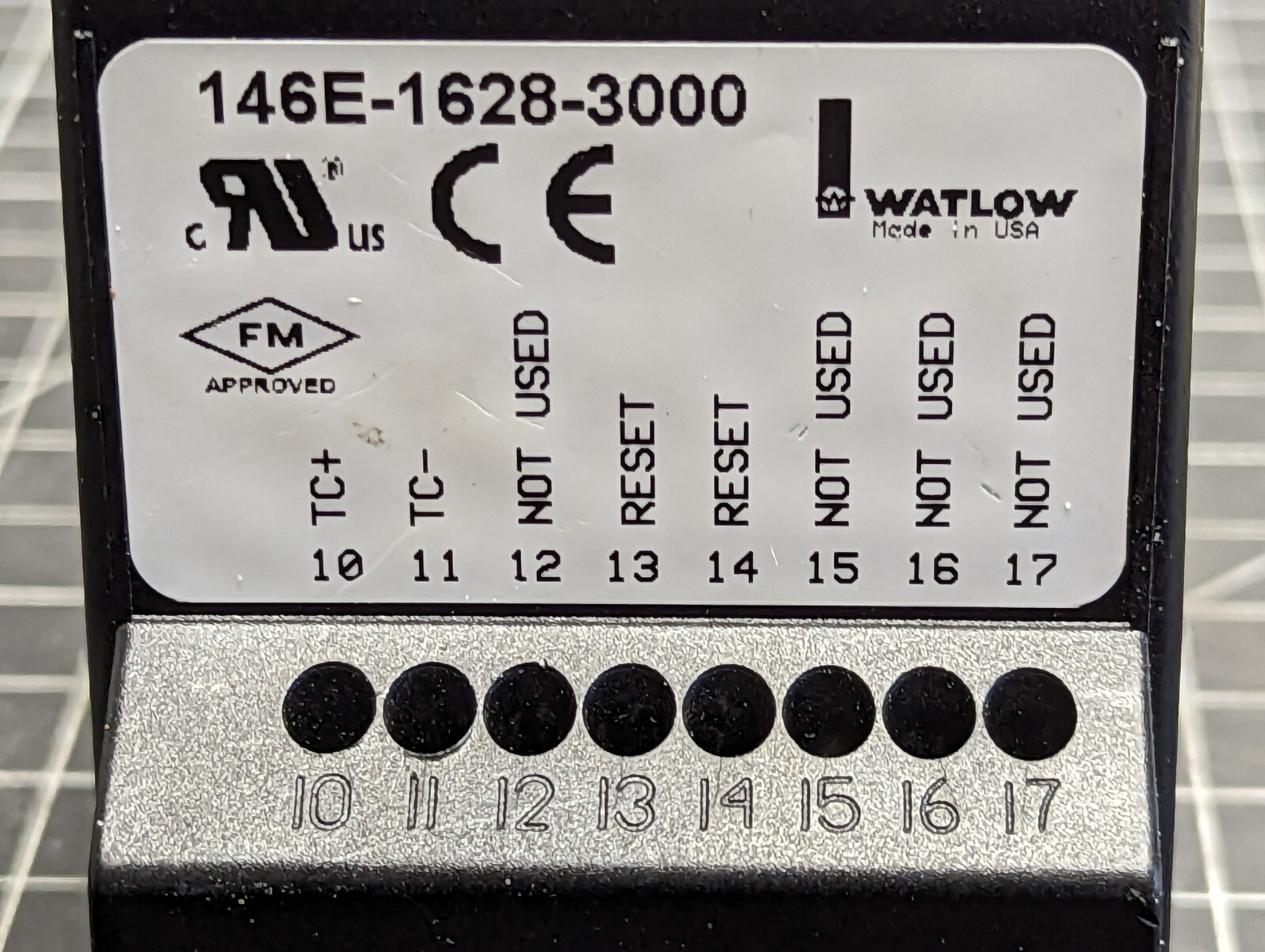 Watlow 146E-1628-3000 Temperature Controller Tested Working Pull [OF48]