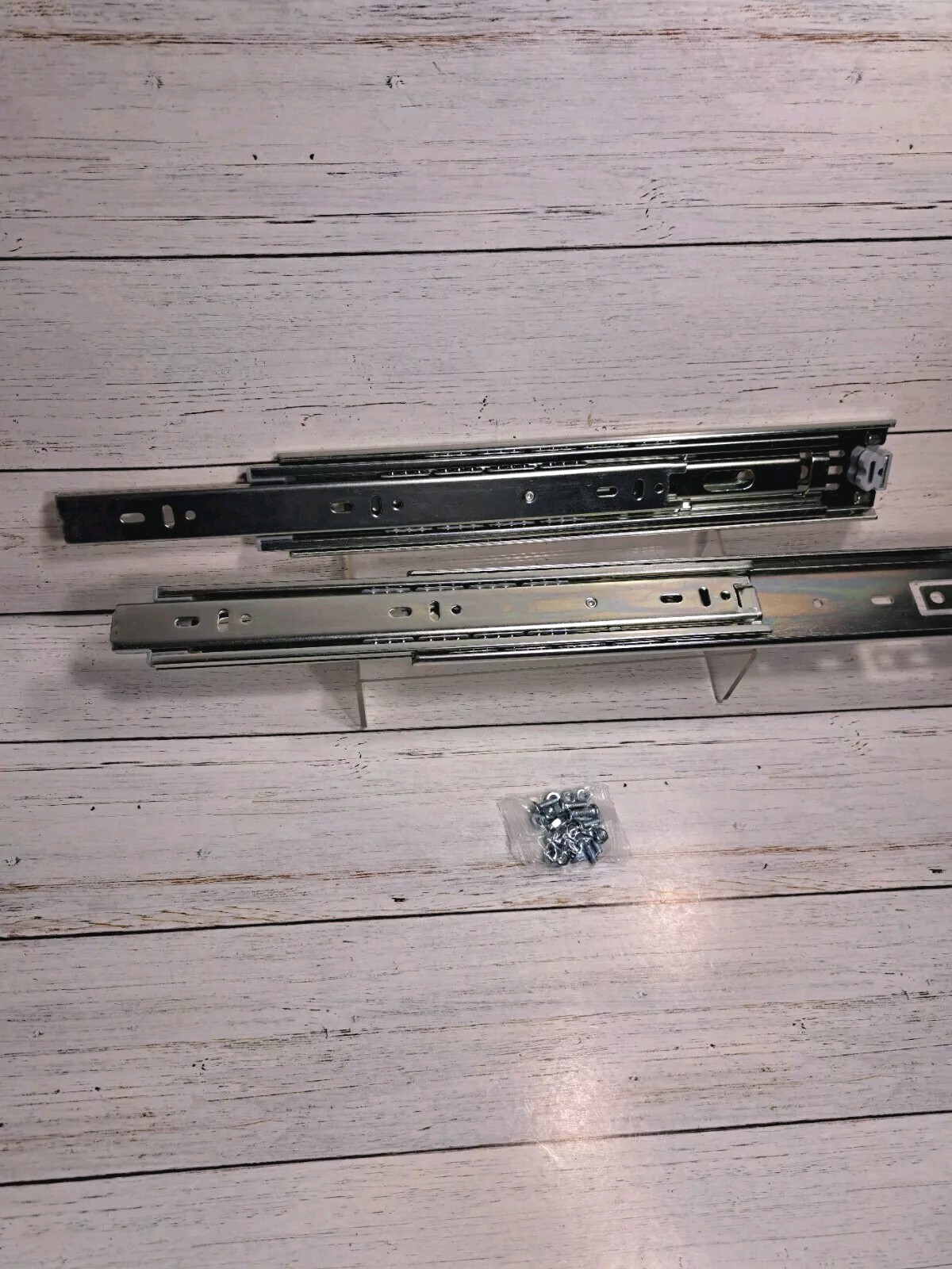 1 Pair Full Extension Drawer Slides 8 10 12 14 16 18 20 22 24 Inch 100 lb...