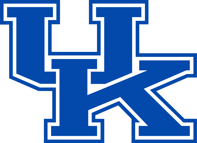University of Kentucky Wildcats UK 3" White or Blue Vinyl Decal Truck Car Window