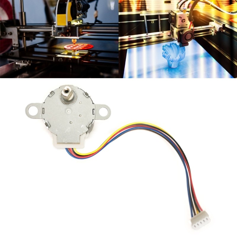 Motor 24BYJ48-394B 5V/12V Deceleration Stepper Motor 4-phase 5-wire Wireless Cam