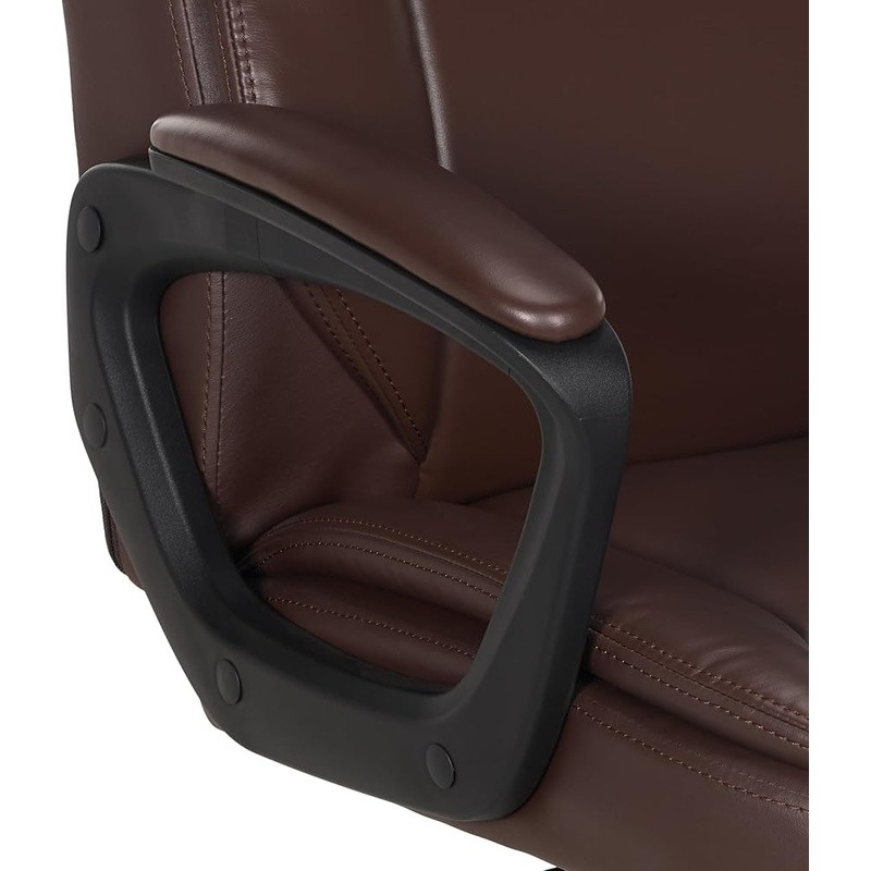 Adjustable Office Desk Chair Tilt Control Ergonomic PU Upholstery Home Office US