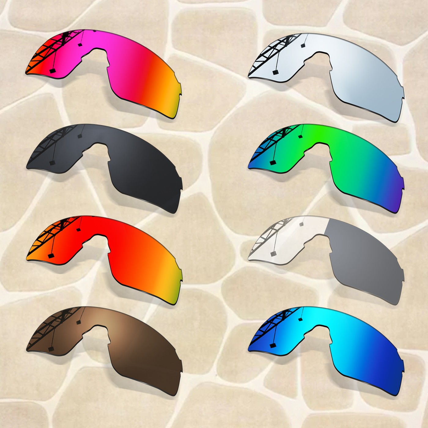 Anti-Scratch Polarized Replacement Lenses for Oakley EVZero Blades OO9454 Frame