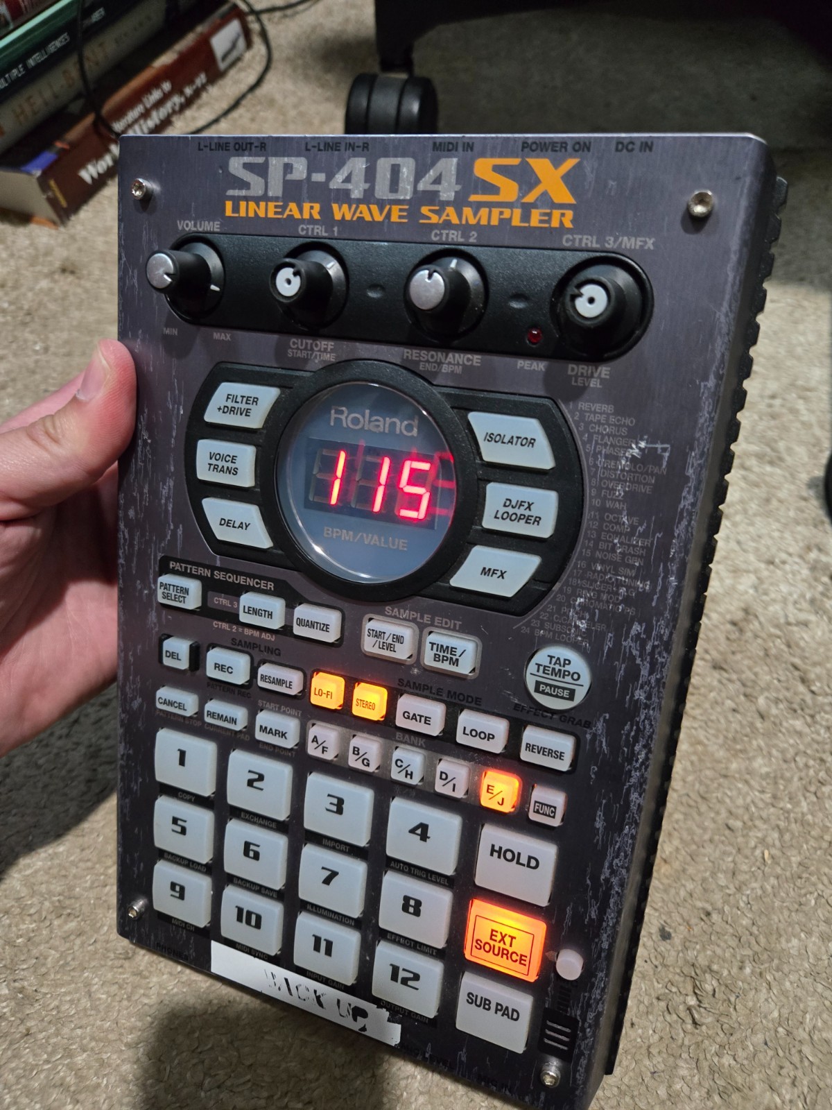 Roland SP-404 SX Linear Wave Sampler - Working - No Battery Cover