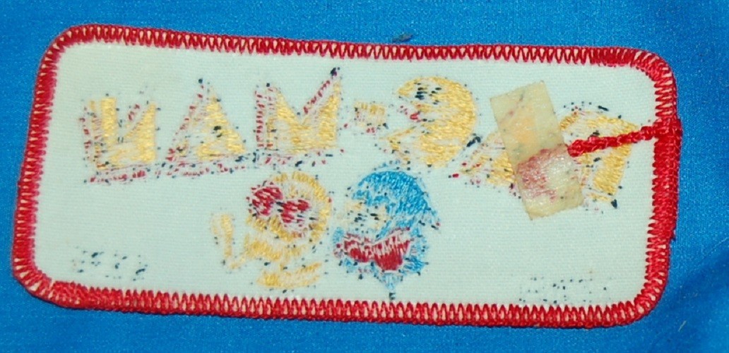 Vintage 1981 MIDWAY PAC-MAN Embroidered Patch Iron on