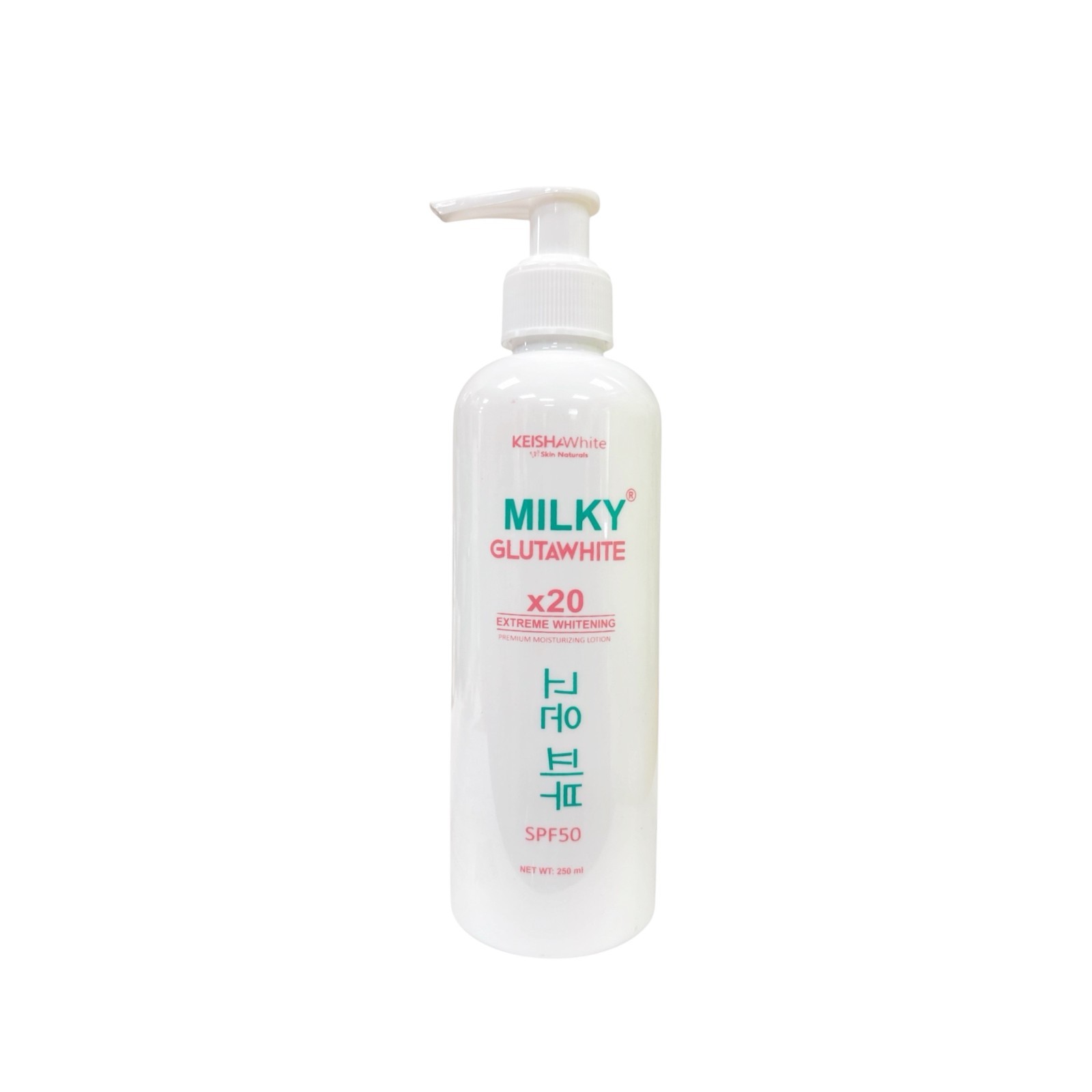 KEISHA White Skin Naturals Milky GlutaWhite x20 Body Lotion with SPF 50 - 250ml