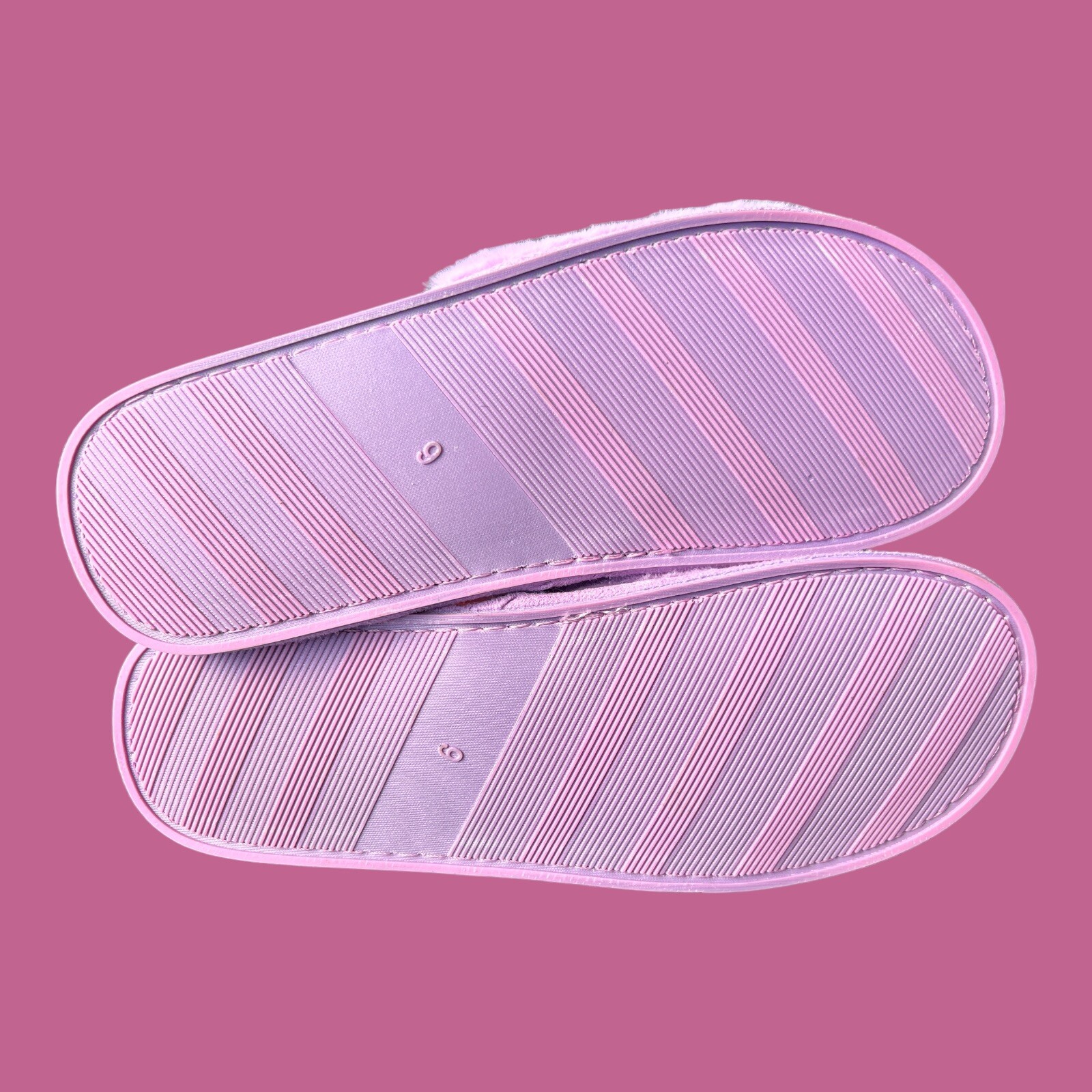 ✨NWOT EpicStep Purple Slippers Size 9 Open Toe Hard Plastic Sole