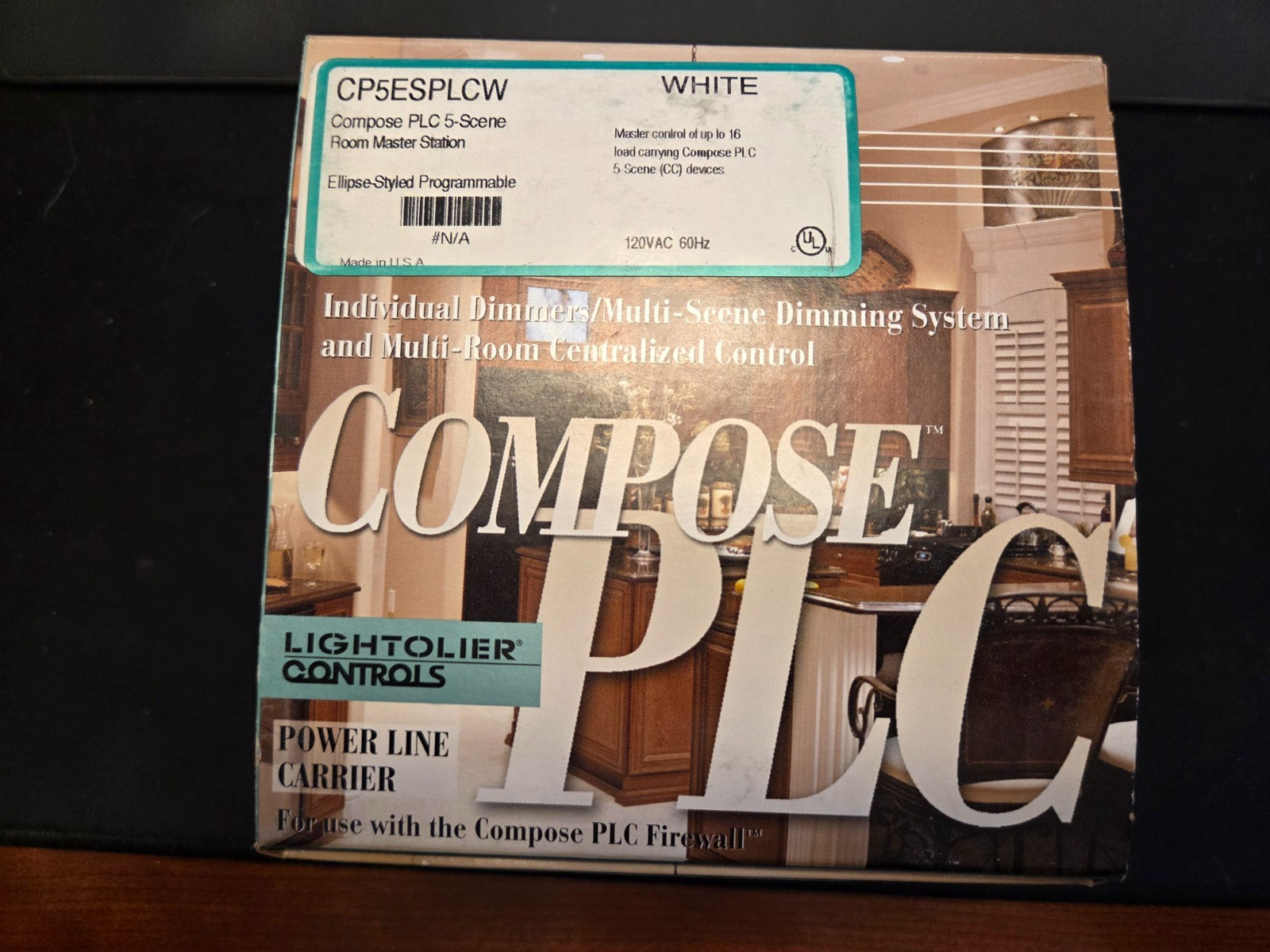 Lightolier Controls Five Scene Master Control CP5ESPLC (2-Wire) - BRAND NEW !!!!