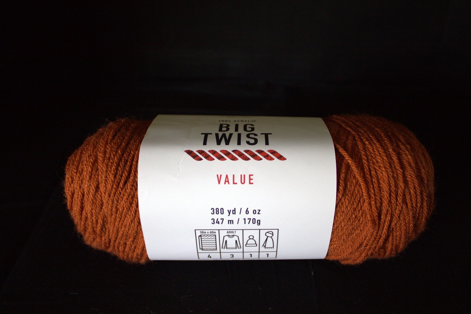 Big Twist Value Yarn - Rust