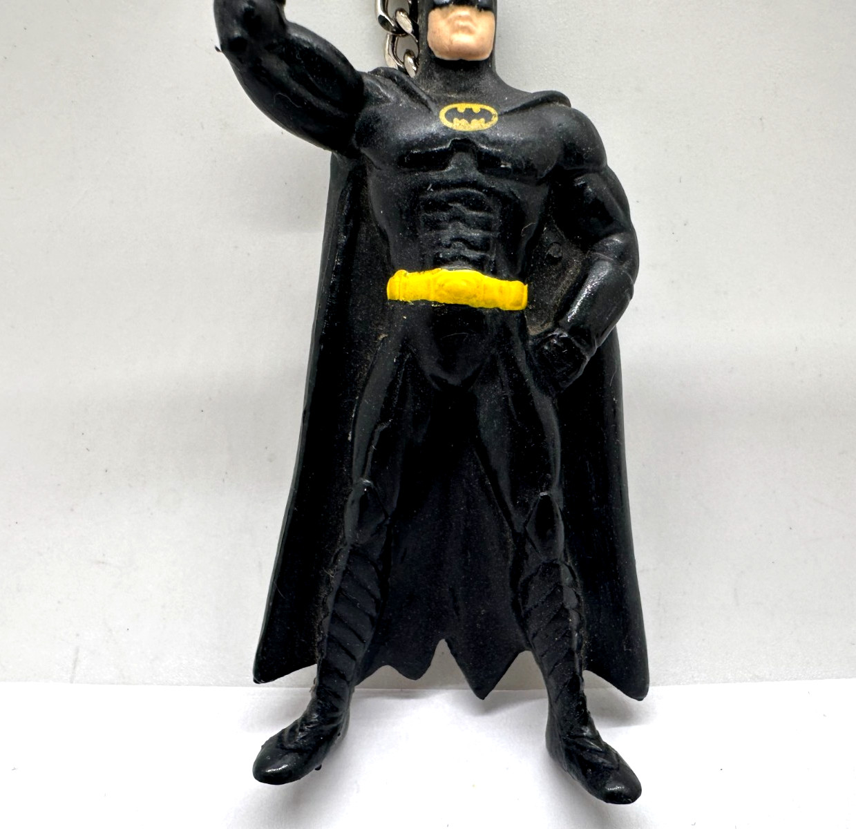 VTG Batman Returns Keychain 1992 Applause PVC DC Comics Keyring 3.5”