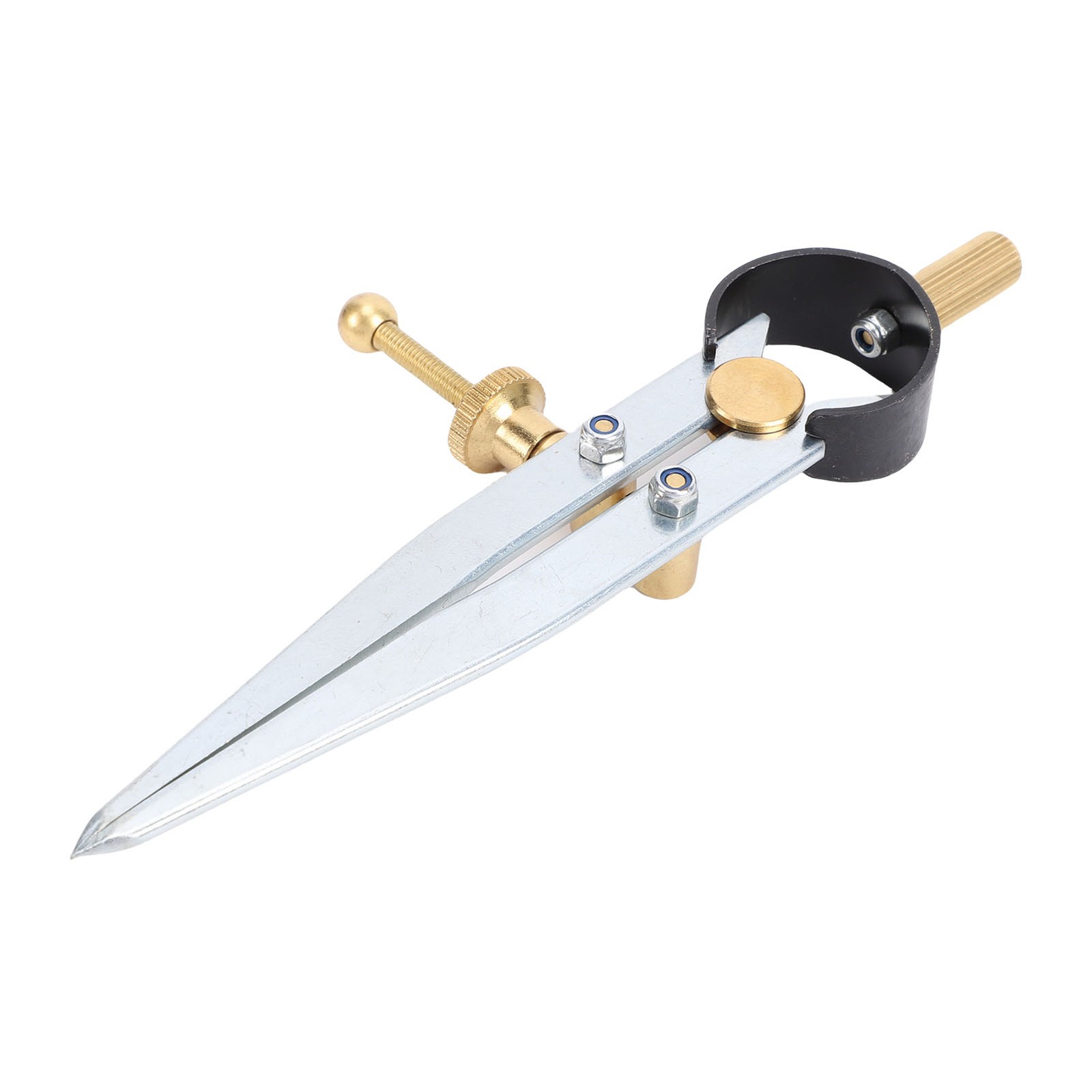 Spring Wing Divider Caliper Adjustable Lockable 4in Steel Leather Compass⭐