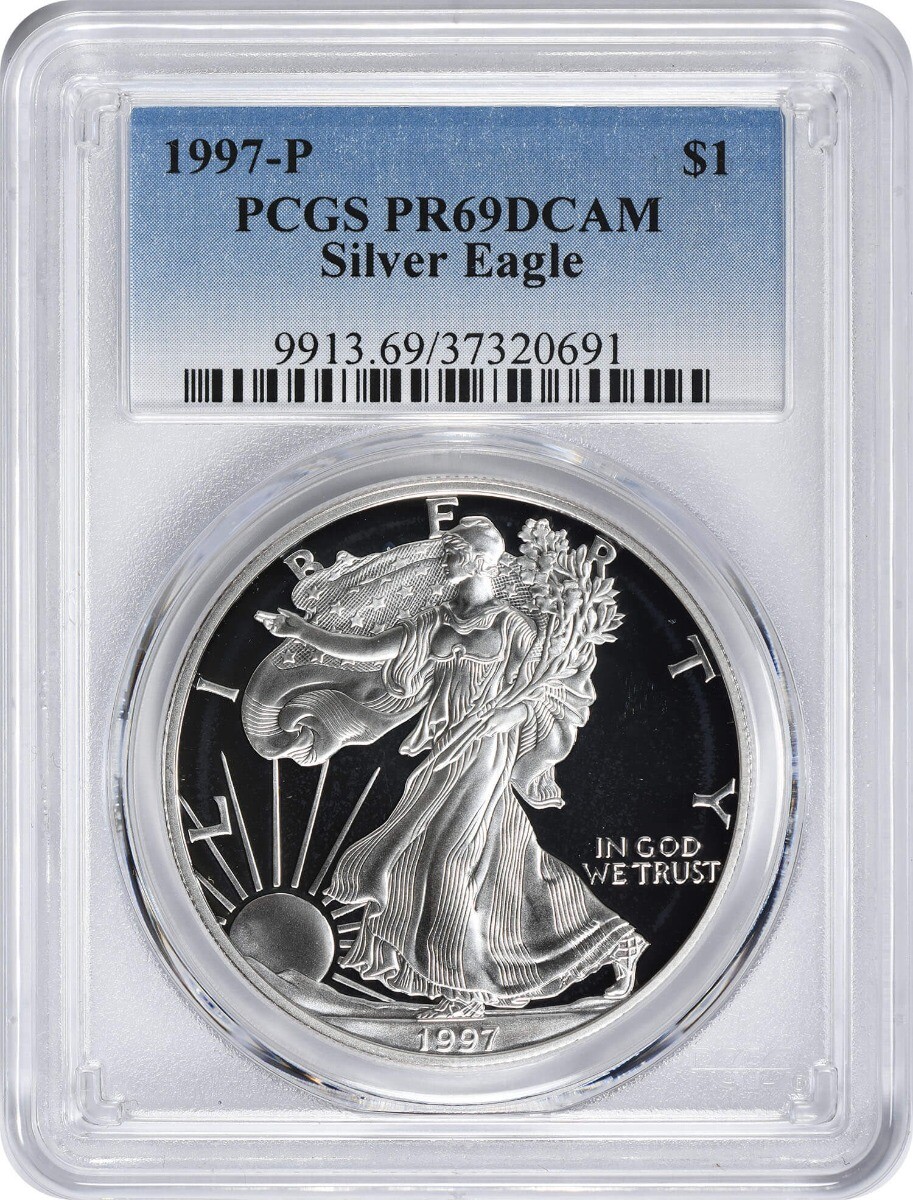 1997-P $1 American Silver Eagle PR69DCAM PCGS
