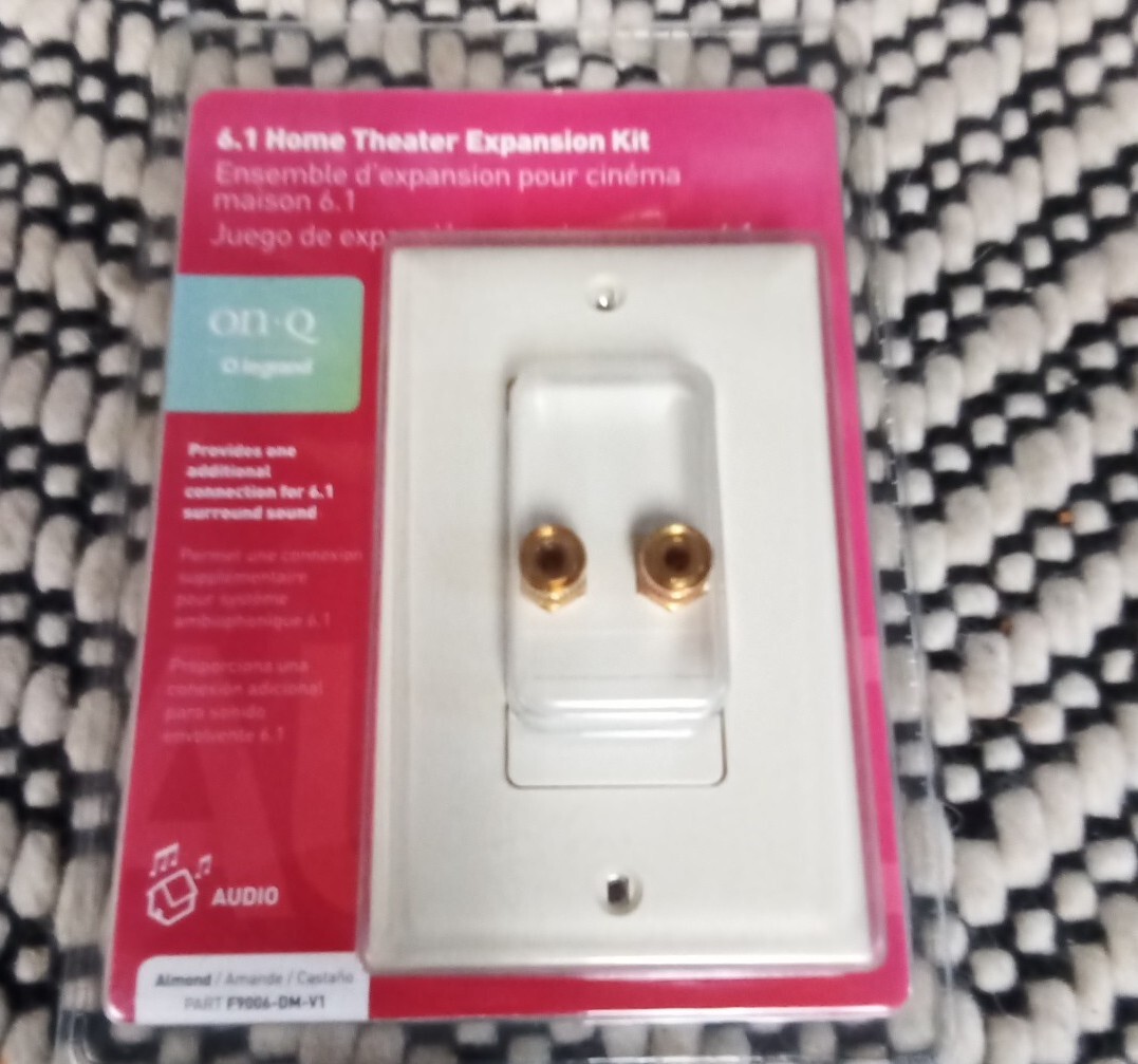 OnQ Legrand 6.1 Home Theater Expansion Kit One Audio Connect Almond #F9006-DM-V1