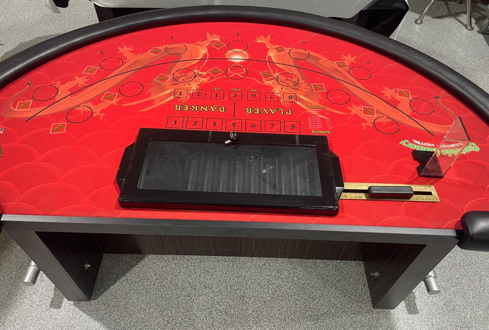 Baccarat (Dragon Bonus) Table Wood Laminated Legs SU-ESC#1