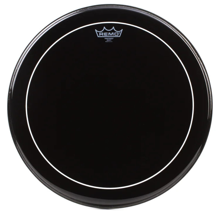 Remo Ebony Pinstripe Drumhead - 18"