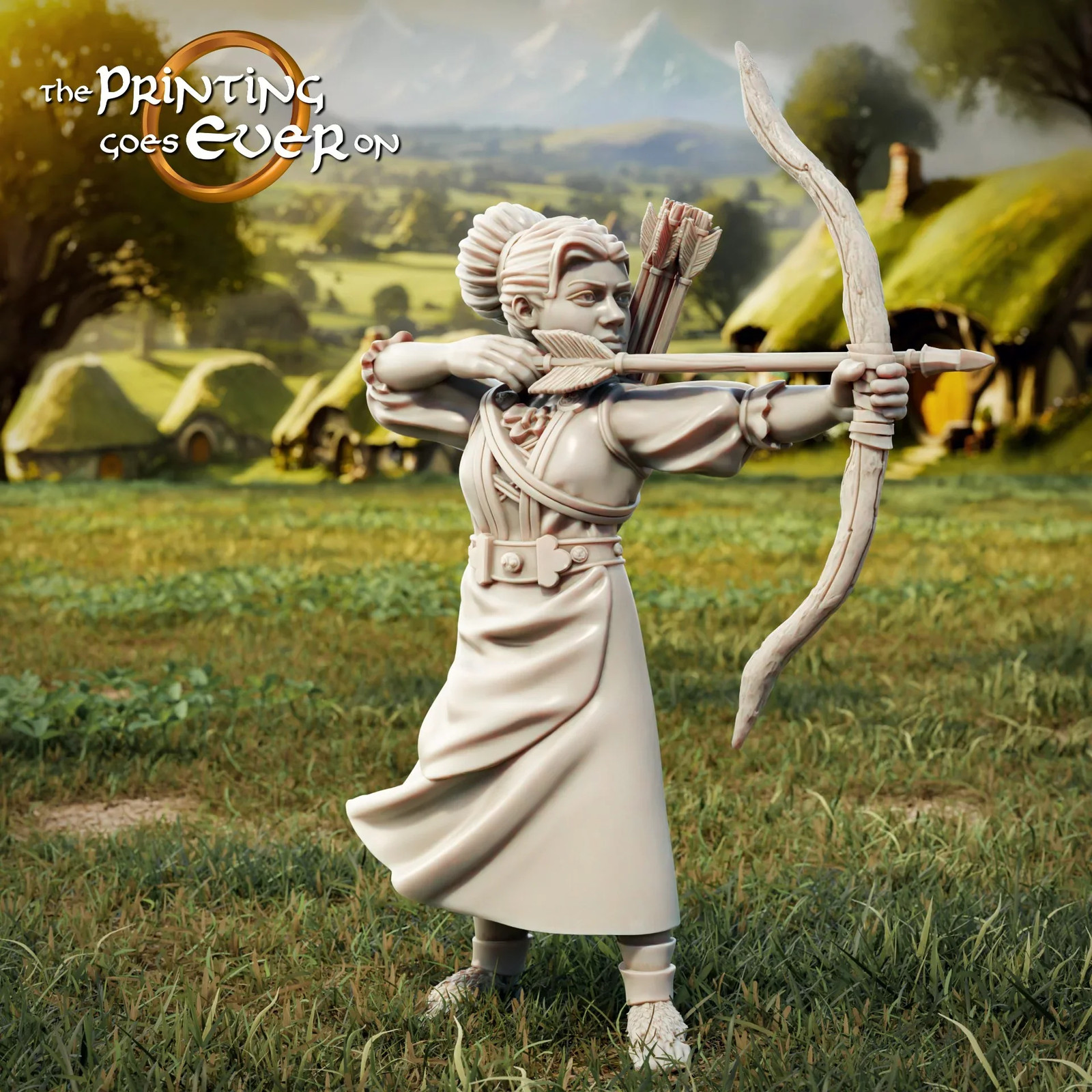 Halfling Bowmen - Resin Tabletop Miniature