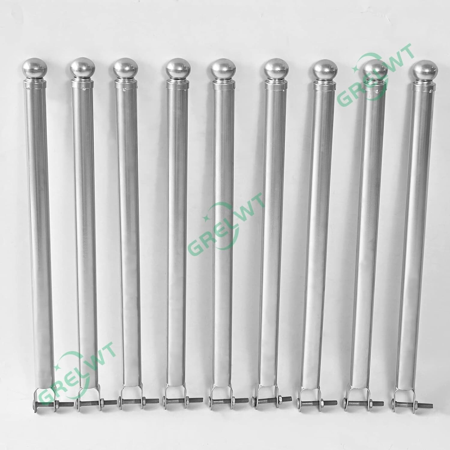 18 Pack HEAVY DUTY 1-3/8" Chain Link Fence Extender, 25.2" Height