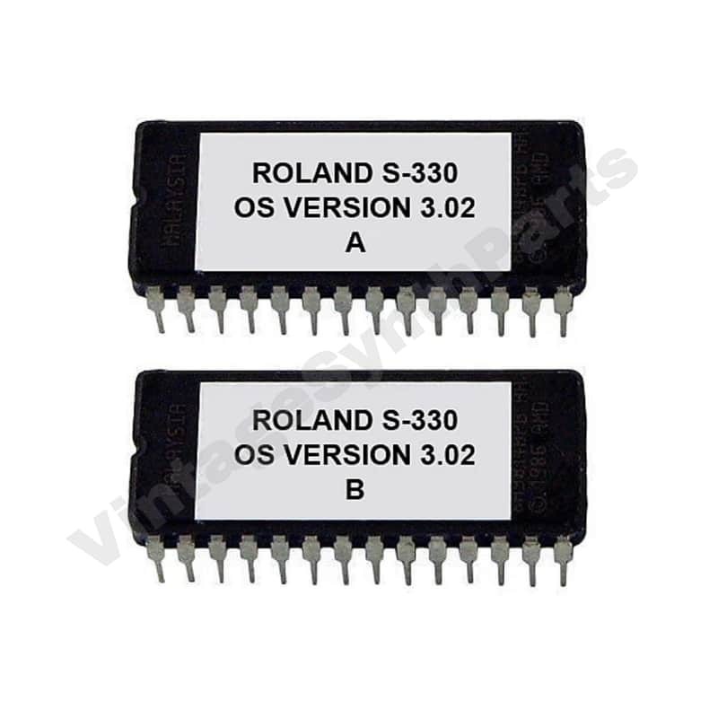 Roland S-330 S330 Eproms with Firmware Os Version 3.02 Update Upgrade Rome Eprom