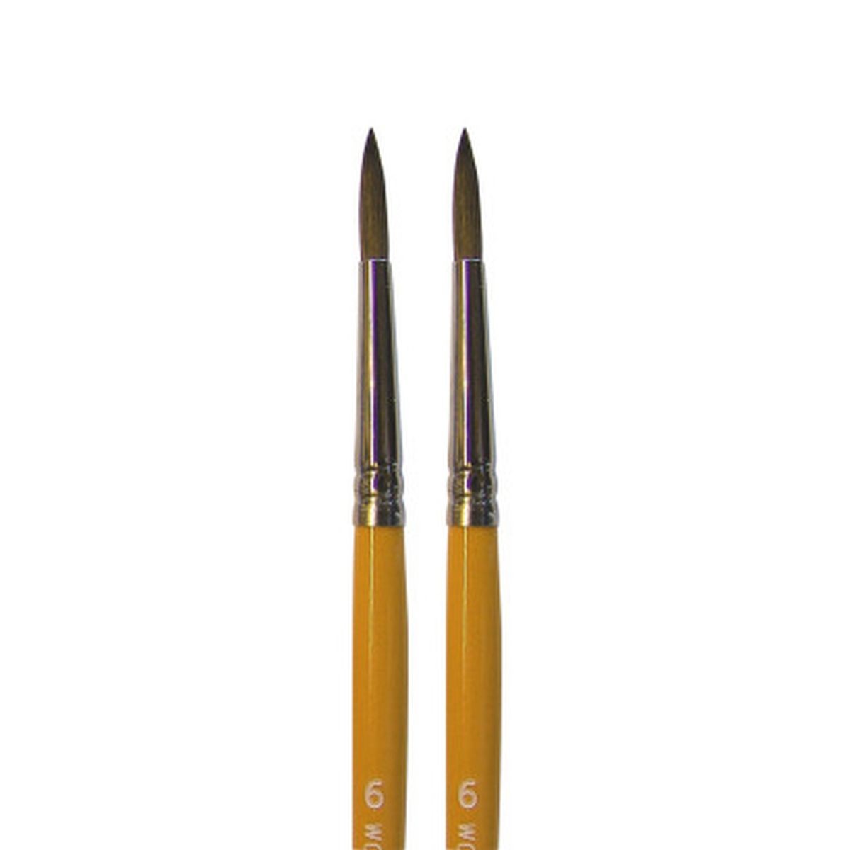 Wooster -6 Camel Watercolor Pointed Artist Paintbrush 2-Pack, F1628-6-2PK