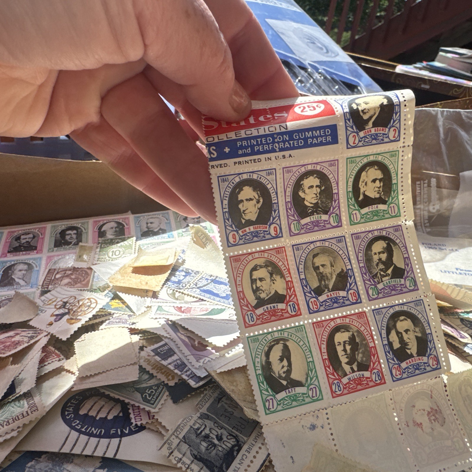 Stamp Collection Lot US World Postage Mixed Countries Used Acceptable Condition