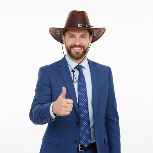 Black Cowboy Hats Band for Men and Women, Adjustable Western Hat Bands for