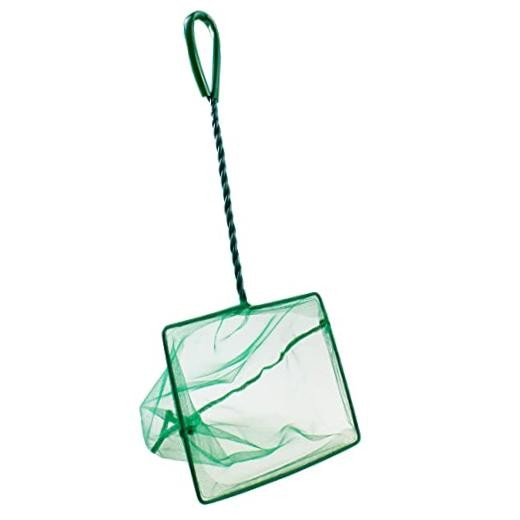 8 Inch Aquarium Fish Net, Wastes Skimming Cleaning Tool with Firm Handle for