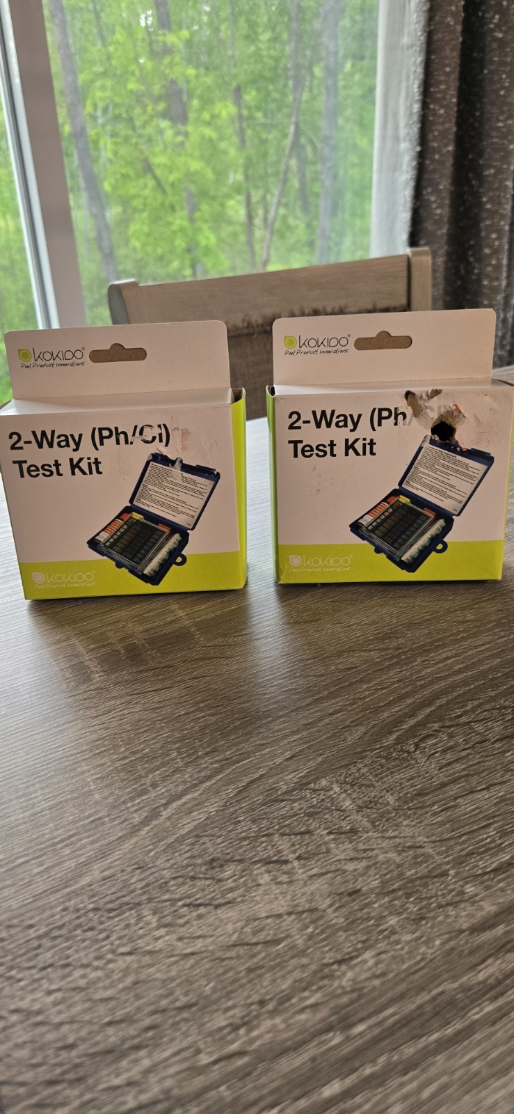 Kokido Pool & Spa 2-Way Water Test Kit, PH and Chlorine, K045 Set Of Two NEW