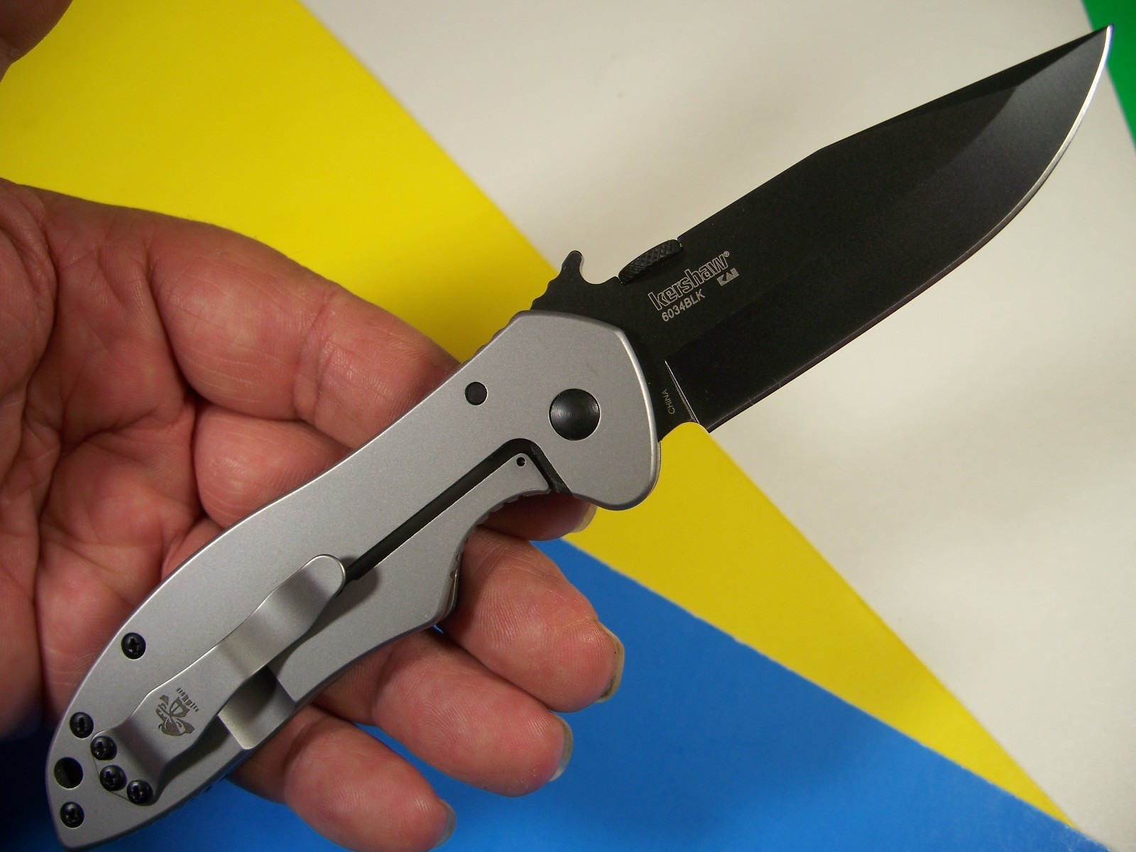 KERSHAW EMERSON - CQC-6K Black G-10 instant-opening wave Knife KAI 6034BLK