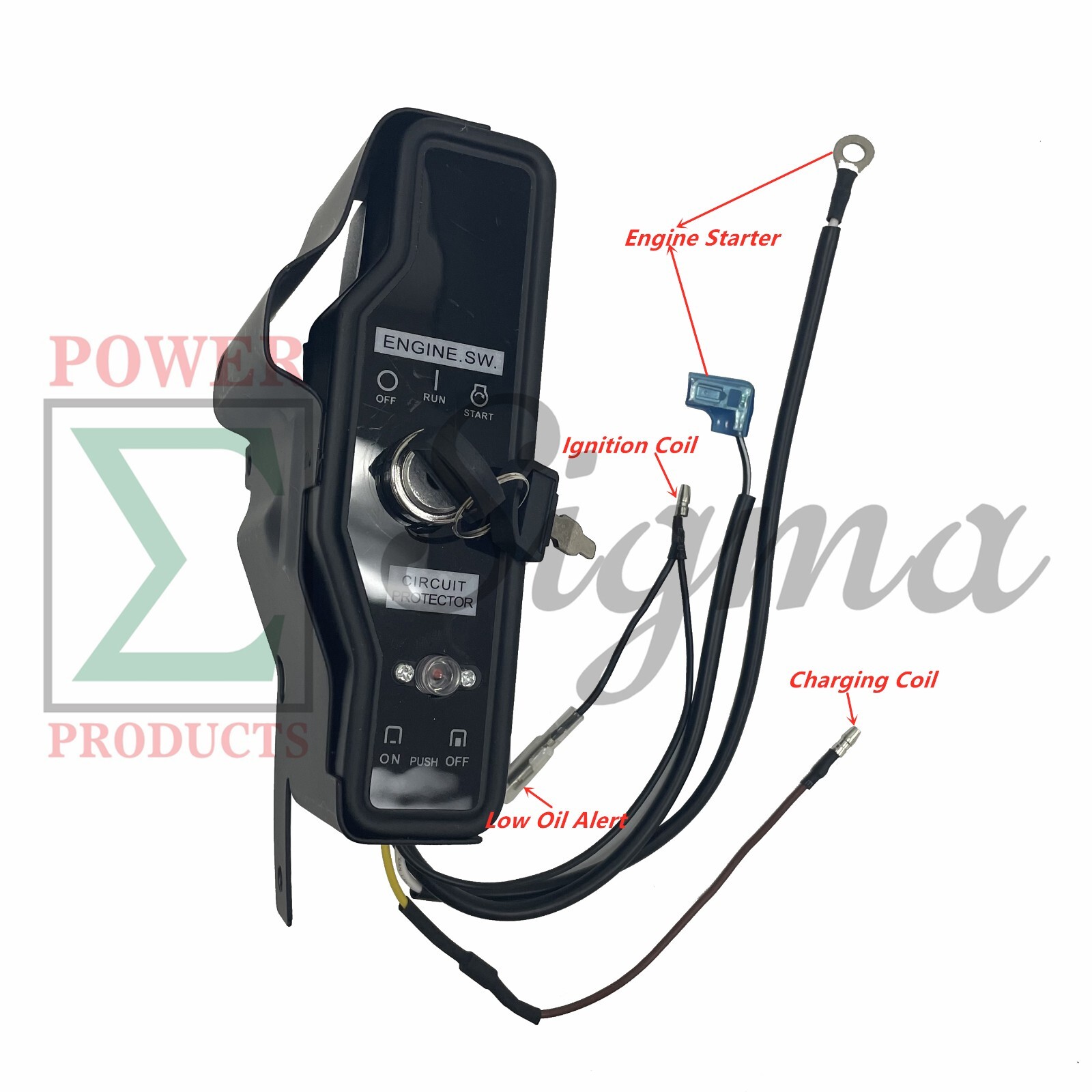 Ignition Switch Box For Powerhorse 420cc 12.5 HP OHV Horizontal Gas Engine