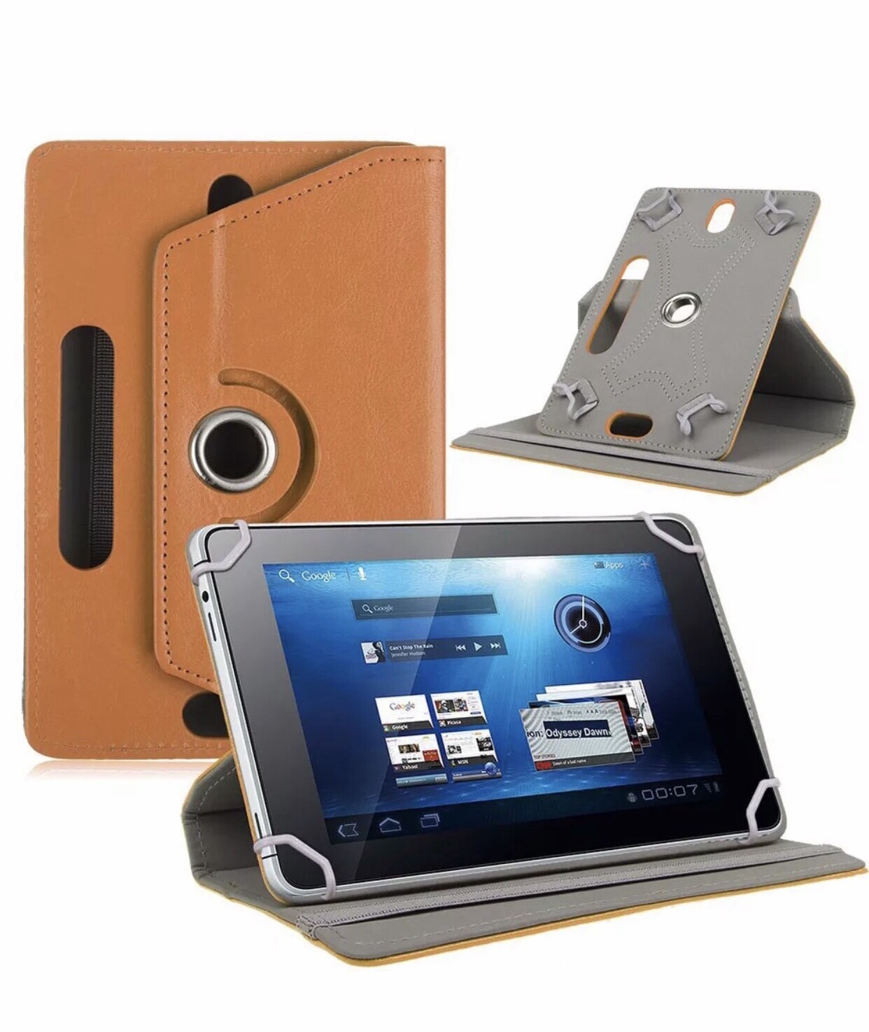 360° Folio Leather Case Cover For Universal Android Tablet PC 7" 8" 9" 10" 10.1"